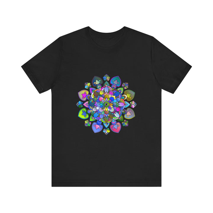 Vibrant Mandala T-Shirt featuring intricate and colorful art design inspired by traditional patterns and symbols, perfect for adding a pop of style to any outfit