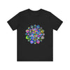 Vibrant Mandala T-Shirt featuring intricate and colorful art design inspired by traditional patterns and symbols, perfect for adding a pop of style to any outfit