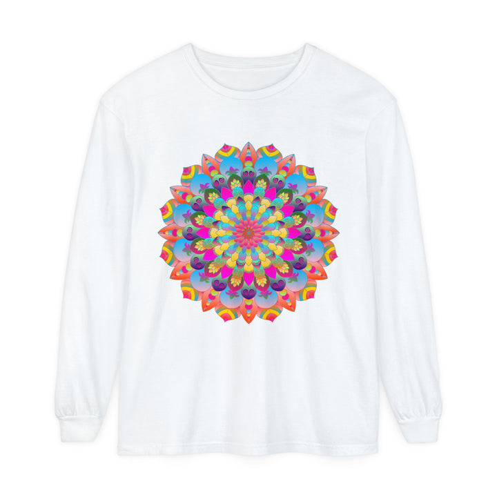 Colorful Mandala Long Sleeve T-Shirt - Psychedelic Art 1