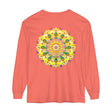 Colorful mandala design long sleeve t-shirt for men and women