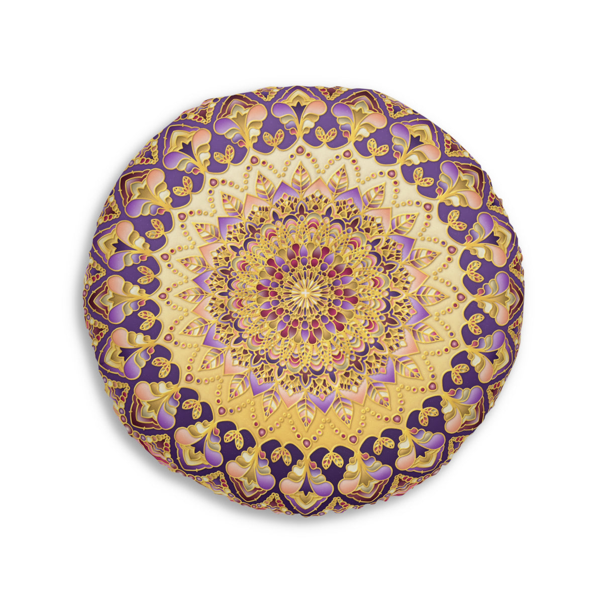 Radiant Mandala Tufted Floor Pillow