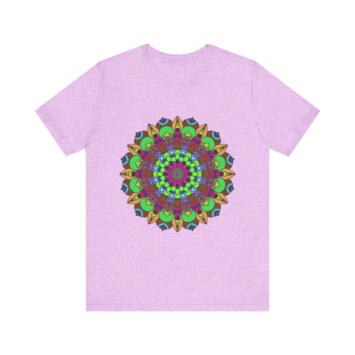 Vibrant Mandala Tee featuring cosmic and interconnected design in various colors