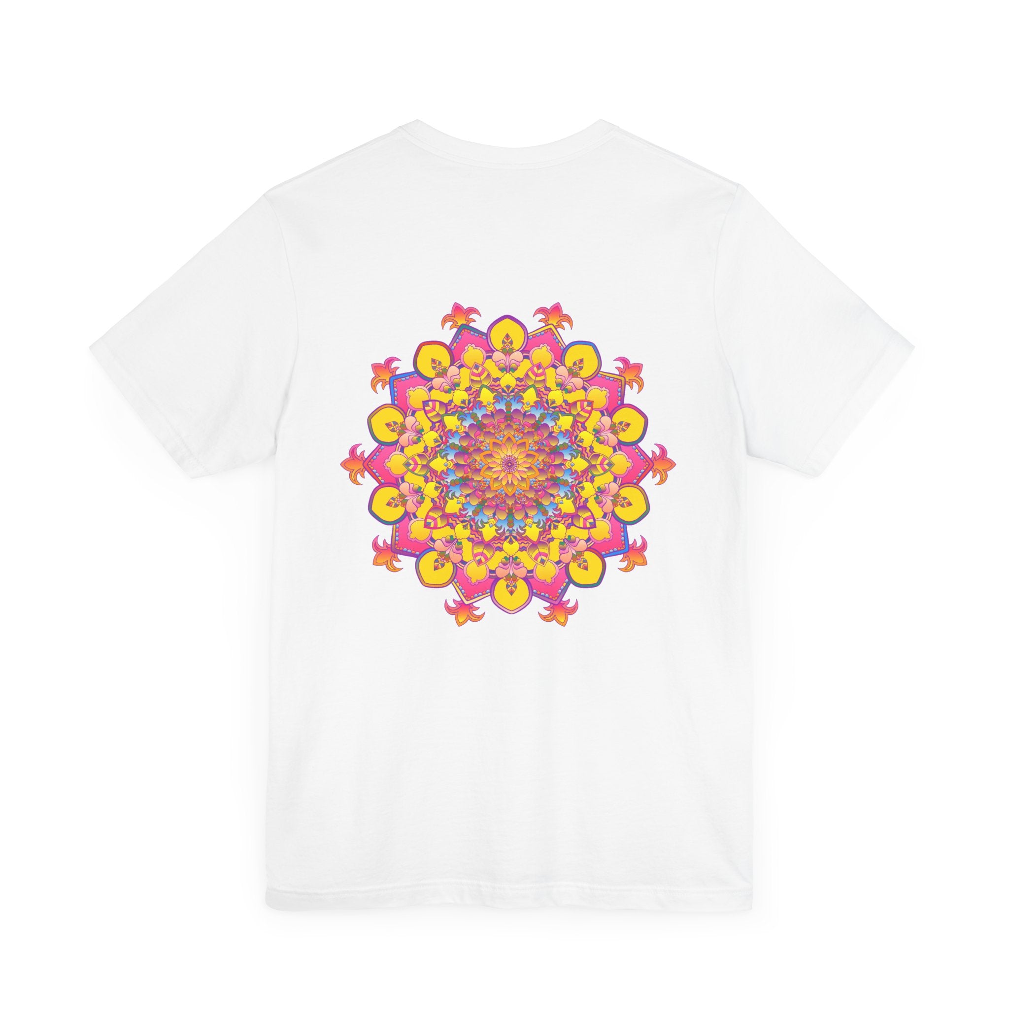 Beautiful mandala tee featuring intricate design symbolizing spiritual peace and harmony