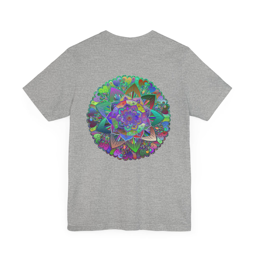 Vibrant mandala t-shirt featuring intricate design for spiritual peace & harmony