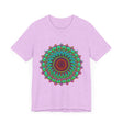 Vibrant mandala tee featuring colorful spiritual art, perfect for expressing unique style and embracing positive energy