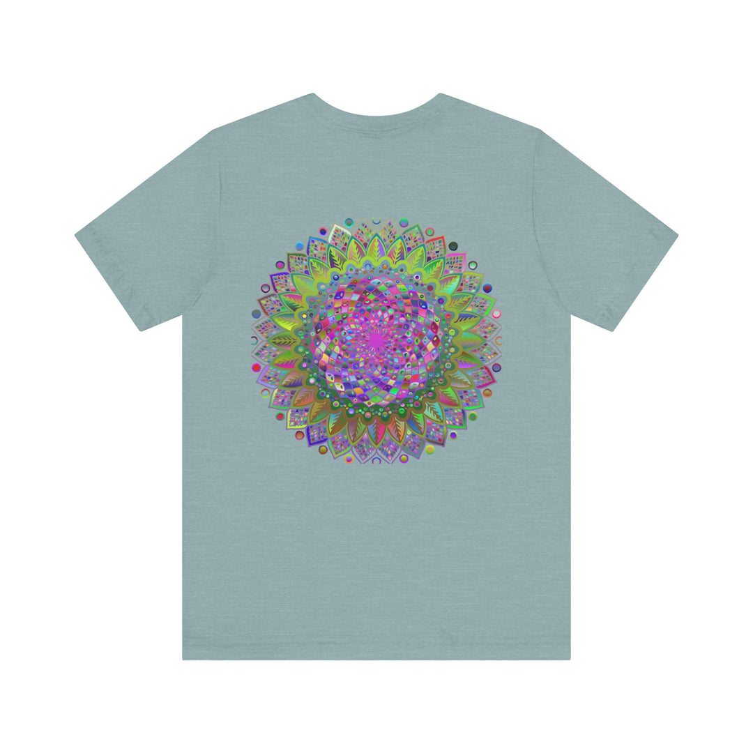 A beautiful Mandala Tee featuring intricate designs symbolizing spiritual peace and harmony