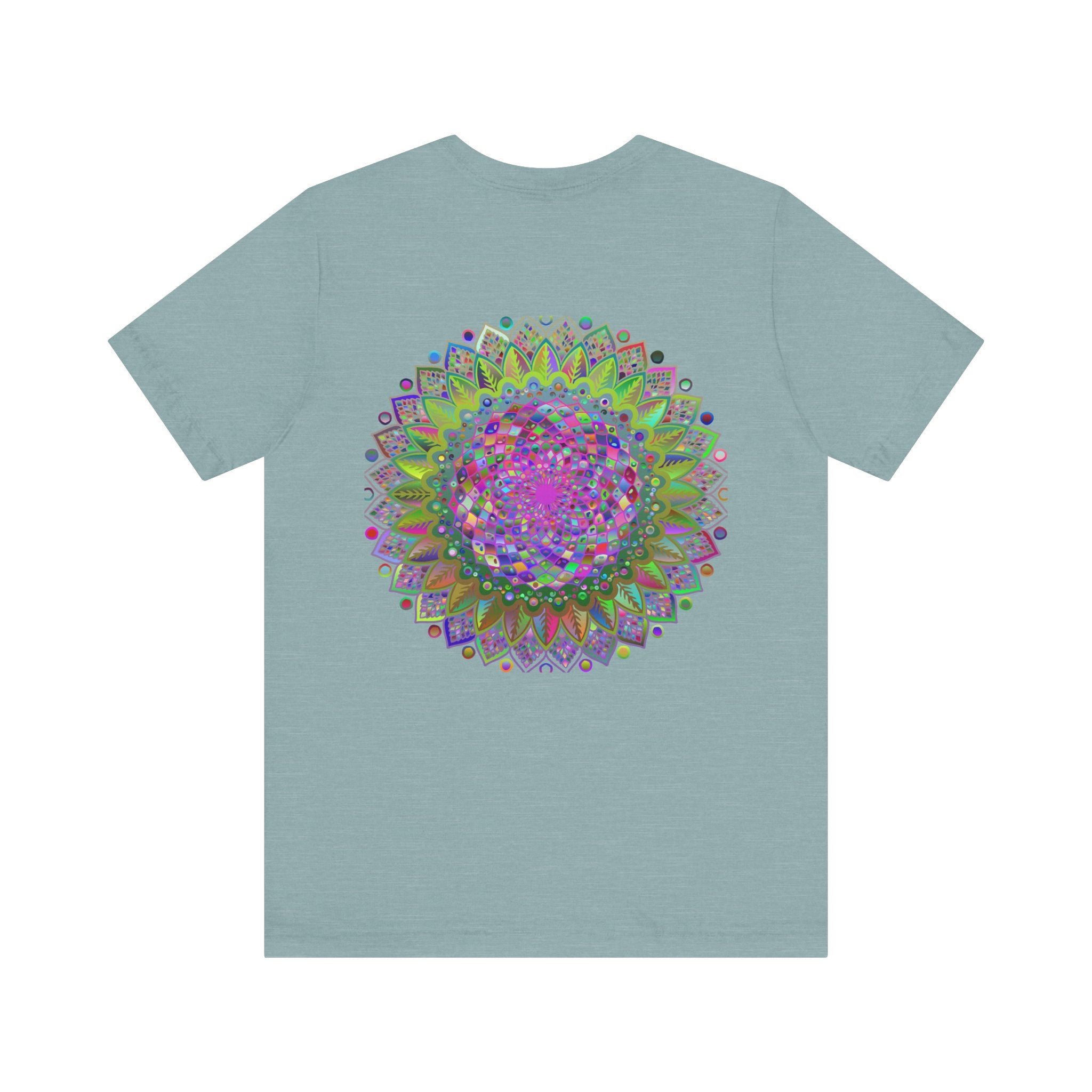 A beautiful Mandala Tee featuring intricate designs symbolizing spiritual peace and harmony