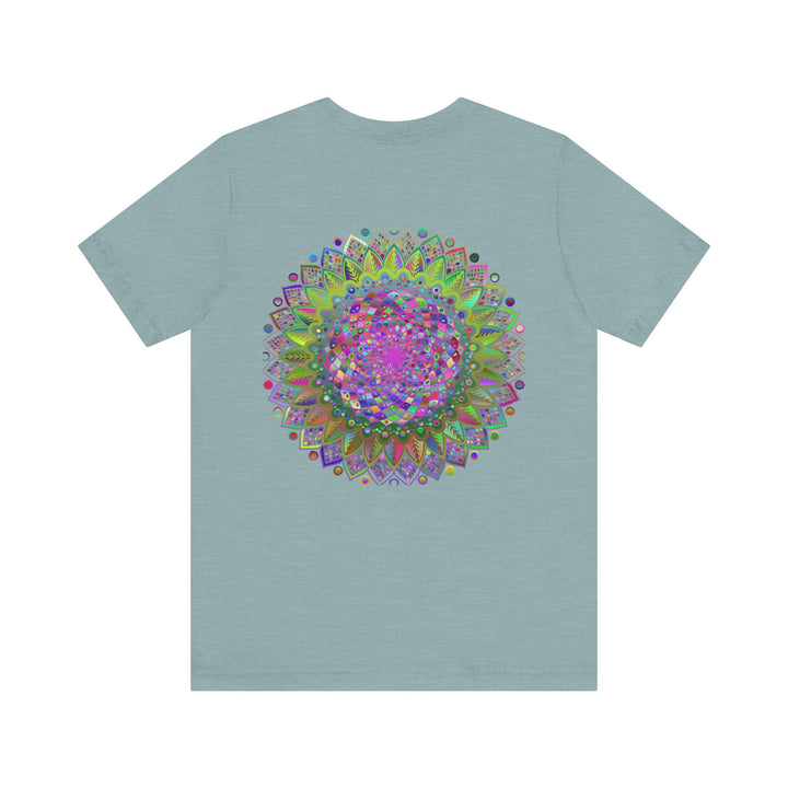 A beautiful Mandala Tee featuring intricate designs symbolizing spiritual peace and harmony