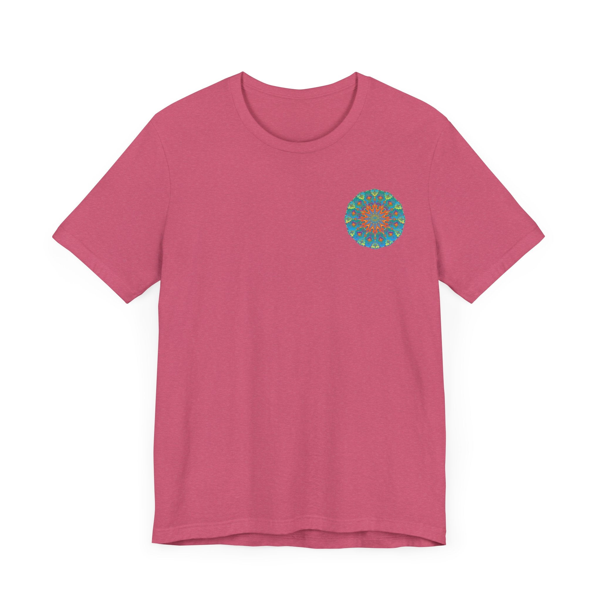 Eye-catching mandala tee with intricate design and spiritual symbolism