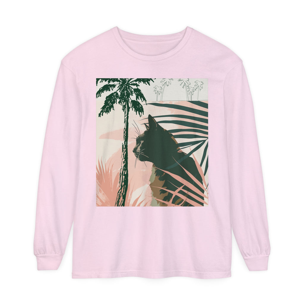 Black Cat Jungle Long Sleeve T-Shirt for nature lovers alt text 14