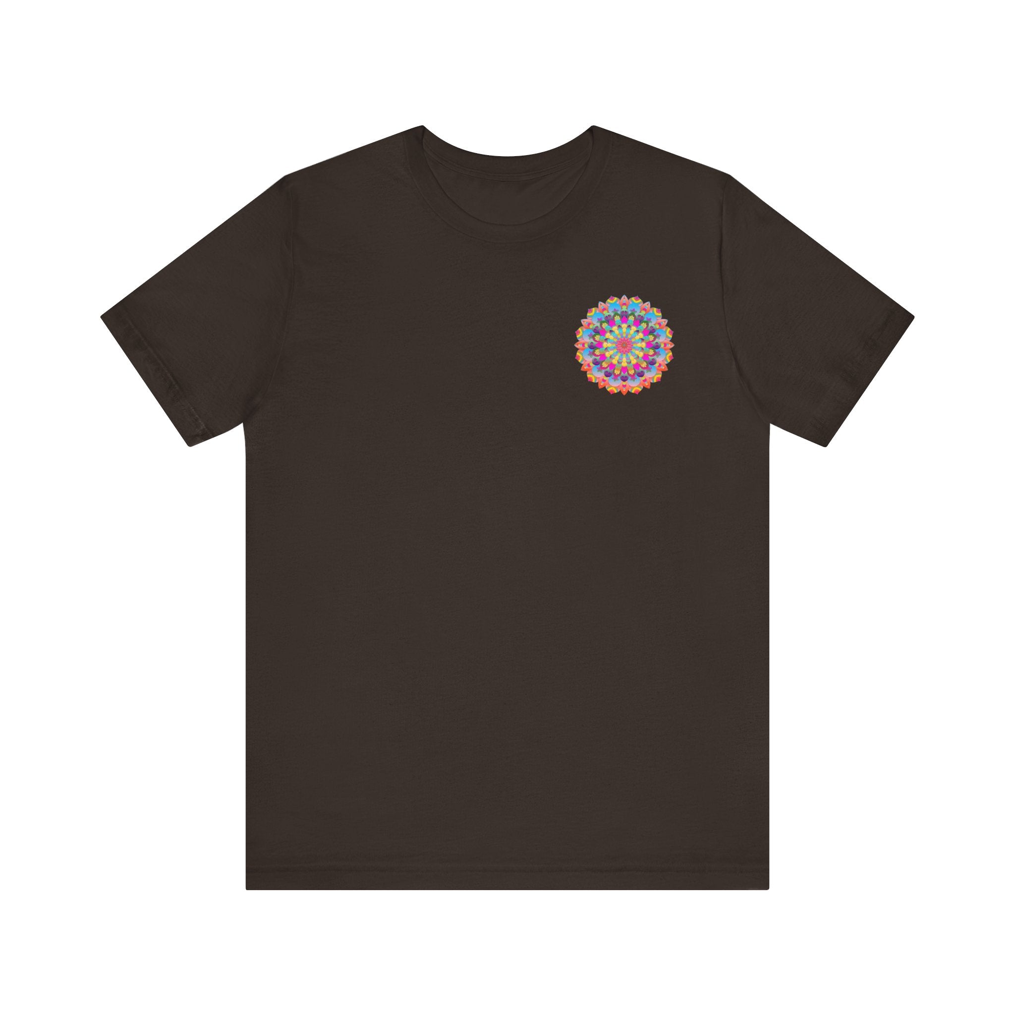 Boho Chic Mandala Tee with Lotus Flower and Peaceful Vibes