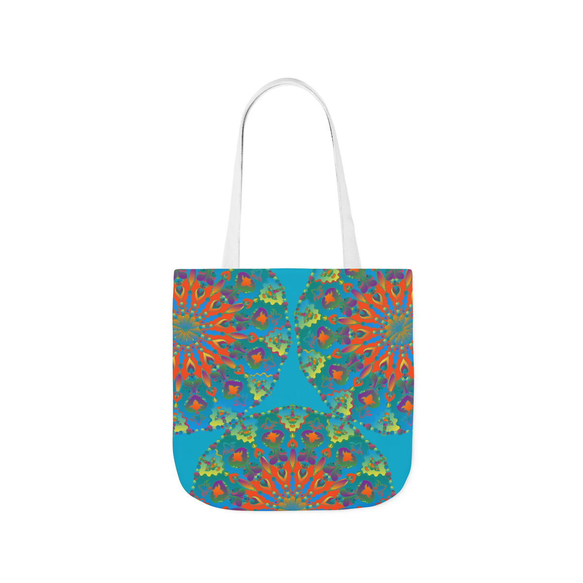 Canvas Tote Bag in Bright Tropical Colors for Summer Fun