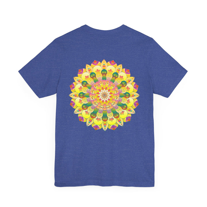 Vibrant Mandala Tee featuring a beautiful, intricate design representing spiritual peace and harmony, perfect for yoga and meditation practices