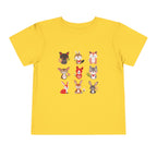 Animal Love Kleinkind T-Shirt, süße Cartoon Tiere T-Shirt für Kinder 
