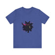 Black Cat Mystery T-Shirt - Bold & Colorful, featuring a vibrant and eye-catching design with a striking black cat silhouette against a colorful background, perfect for adding a touch of mystery and style to your wardrobe
