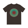 A beautiful and colorful Vibrant Mandala Tee symbolizing spiritual peace and harmony