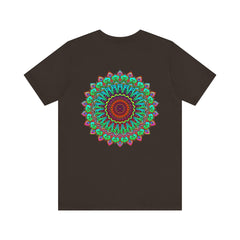 A beautiful and colorful Vibrant Mandala Tee symbolizing spiritual peace and harmony