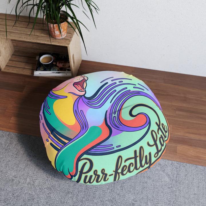 Perfekt spätes Katzen-Bodenkissen