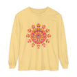 Colorful, intricate mandala design long sleeve unisex t-shirt for vibrant style