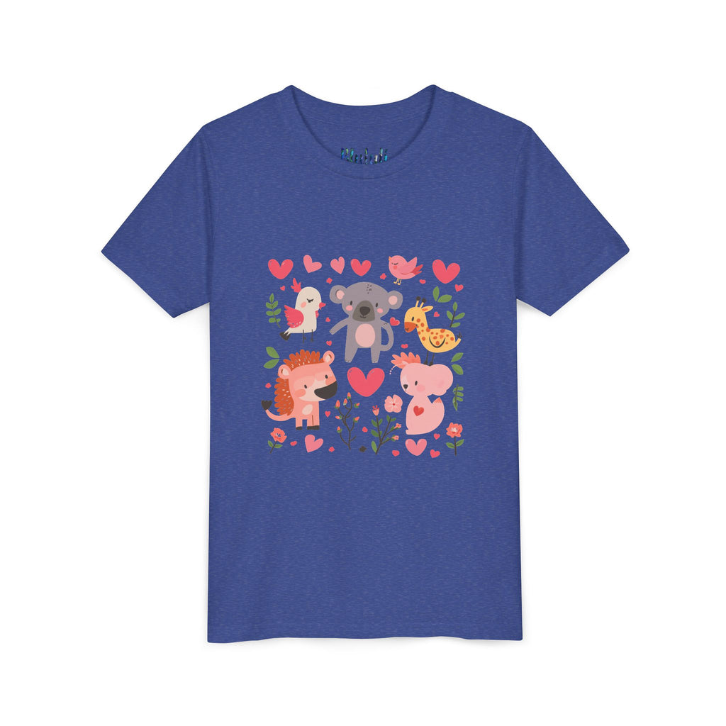 Entzückendes Animal Love Jugend T-Shirt, Süßes Kindershirt, Tier Grafik T-Shirt, Kindergeschenk, Geburtstags- oder Urlaubsoutfit 