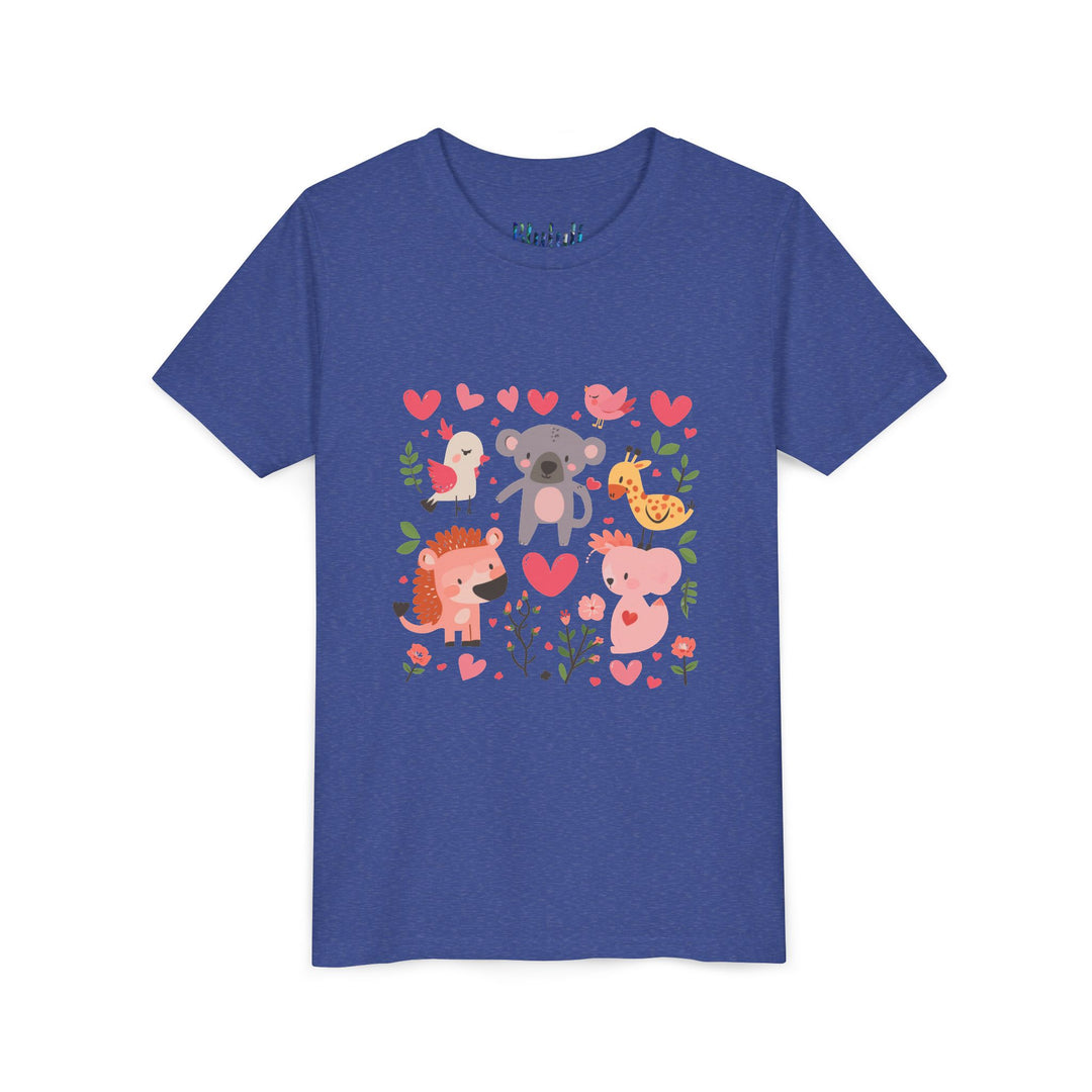 Adorable Animal Love Youth Tee, Cute Kids Shirt, Animal Graphic Tee, Children's Gift, Birthday or Holiday Outfit