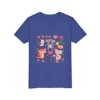 Entzückendes Animal Love Jugend T-Shirt, Süßes Kindershirt, Tier Grafik T-Shirt, Kindergeschenk, Geburtstags- oder Urlaubsoutfit 