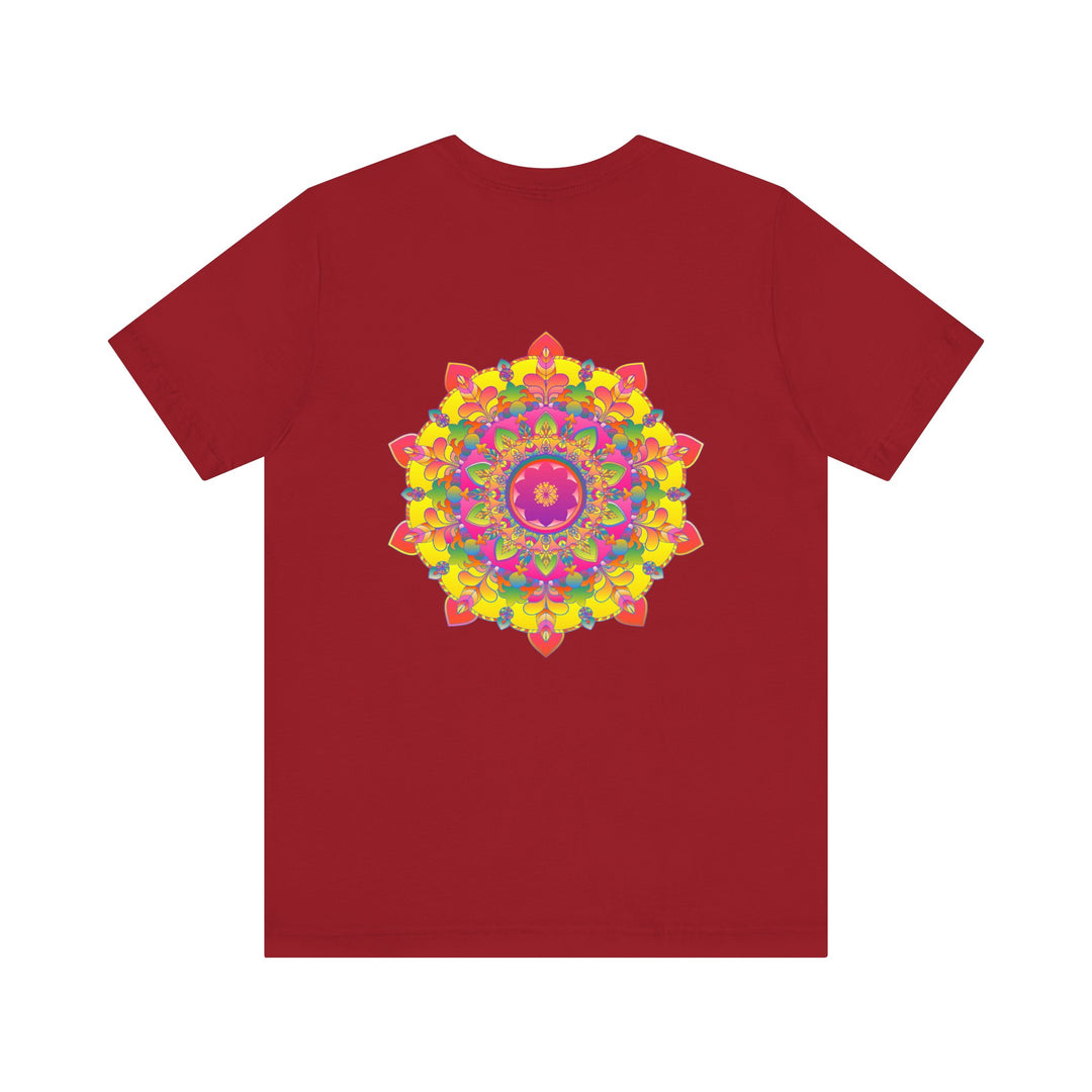 Vibrant Mandala Tee with intricate spiritual design representing peace and harmony