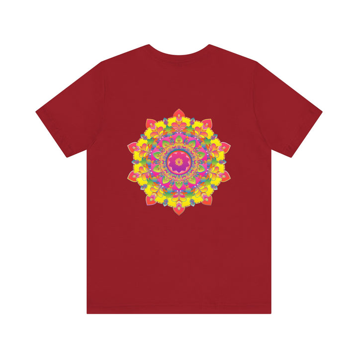 Vibrant Mandala Tee with intricate spiritual design representing peace and harmony