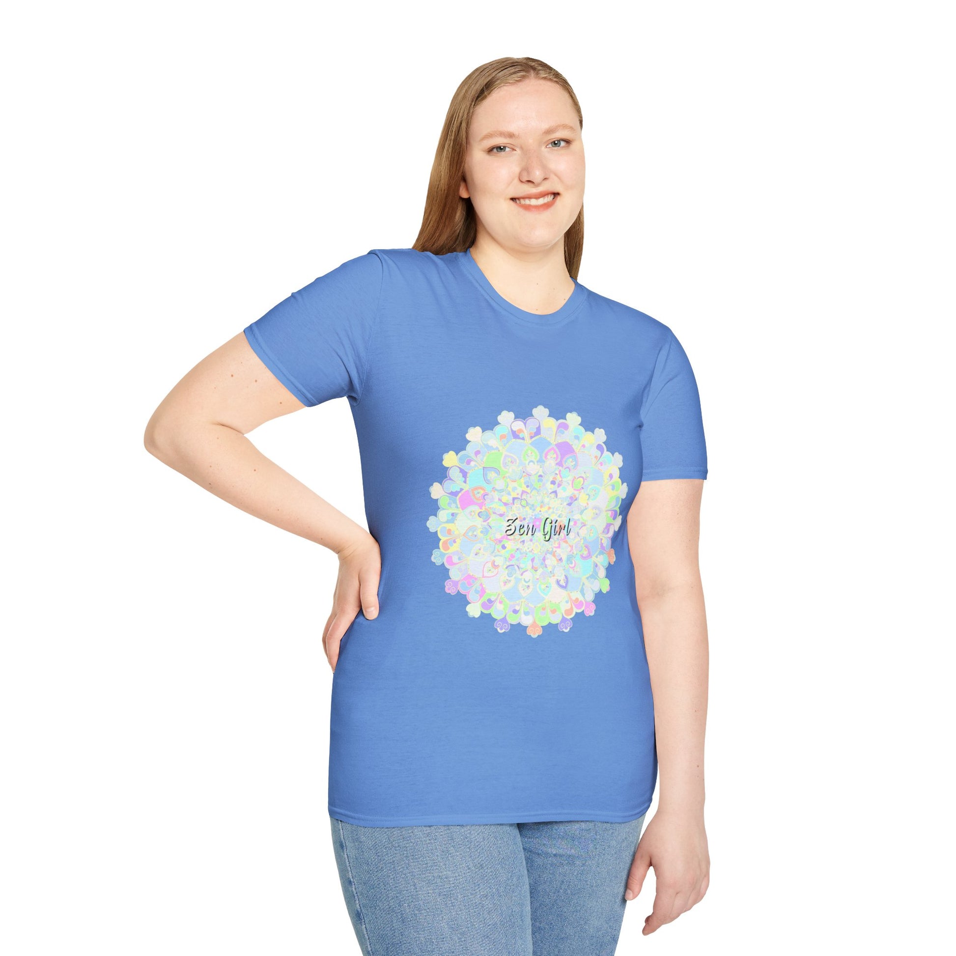 Stylish Mandala T-shirt with intricate geometric pattern