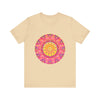 Vibrant Mandala T-Shirt featuring colorful and symmetrical design, perfect for adding a pop of color to your wardrobe