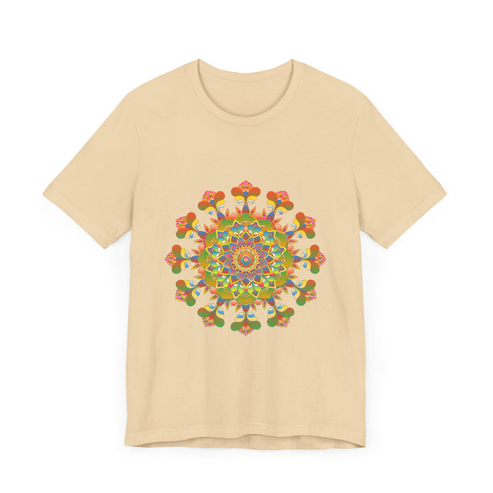 Vibrant Mandala Tee featuring a colorful and intricate design, perfect for adding a pop of color to any outfit