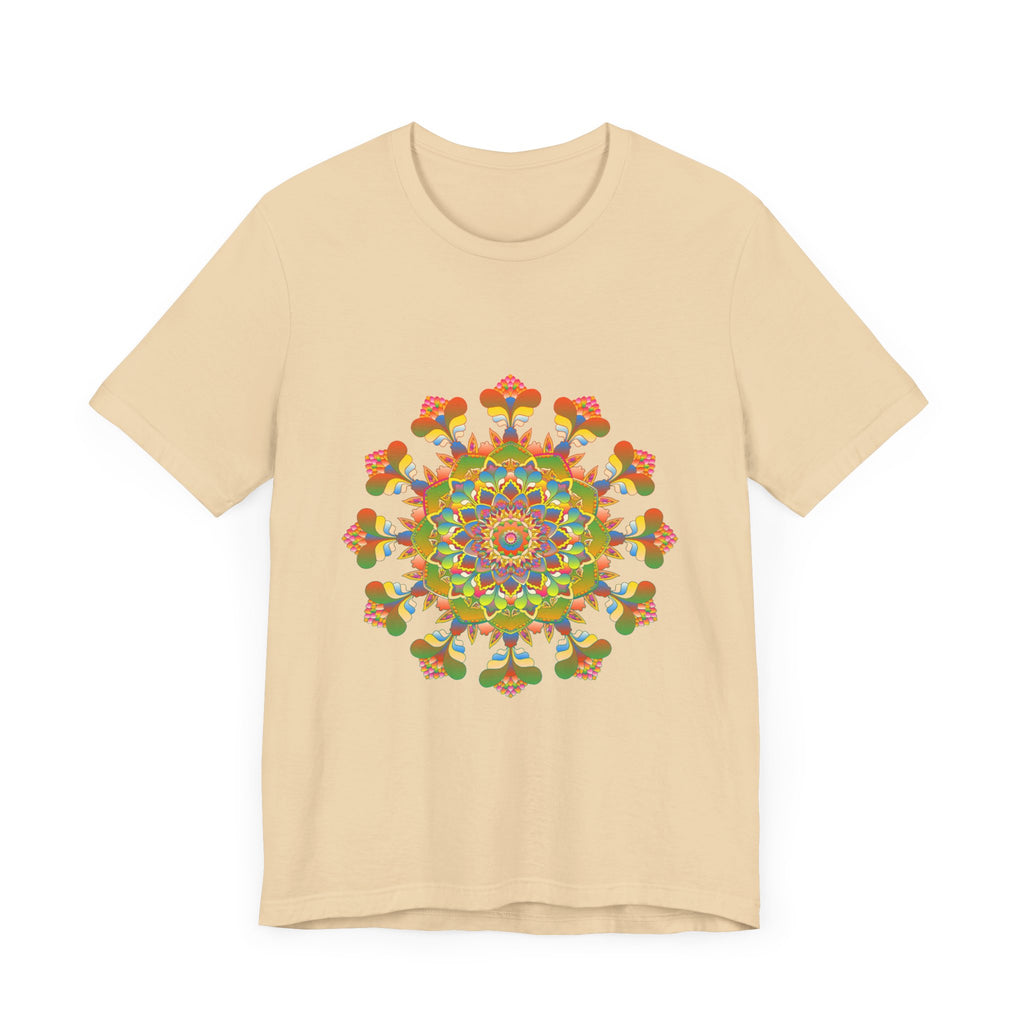 Vibrant Mandala Tee featuring a colorful and intricate design, perfect for adding a pop of color to any outfit