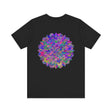 Vibrant Mandala Tee featuring intricate spiritual design for peace & harmony