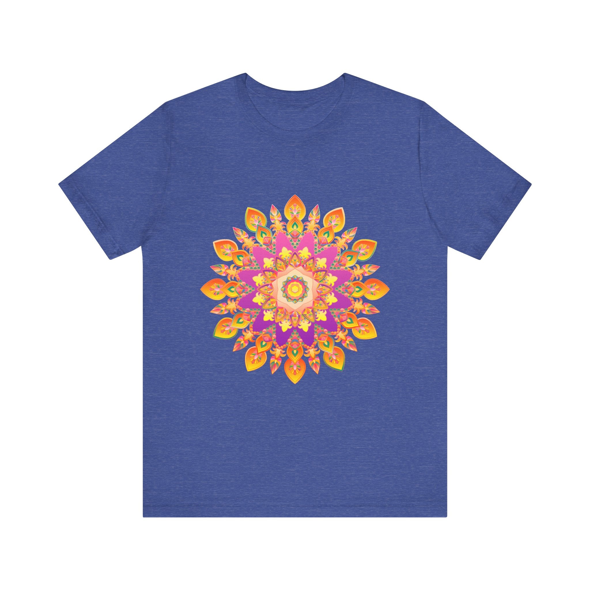 Vibrant Mandala T-Shirt featuring intricate and colorful design perfect for casual wear