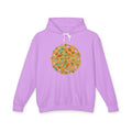 Leichter Unisex-Hoodie mit lebendigem Mandala-Blumenmuster