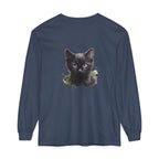 Mystische schwarze Katze – Langarm-T-Shirt