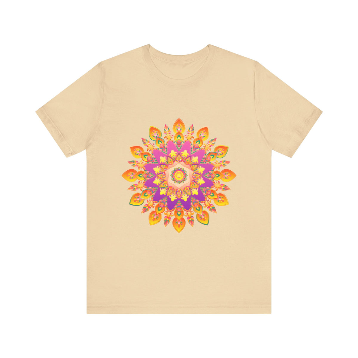Vibrant Mandala T-Shirt featuring a colorful and detailed design with intricate patterns