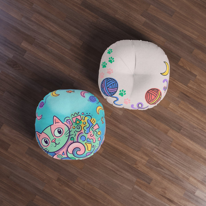 Surreal Cat Daydream Floor Pillow