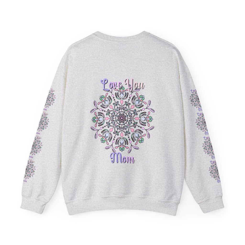 Felpa Mandala "Mamma Potente" in Morbide Tonalità Pastello