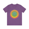 Vibrant Mandala Tee featuring intricate and colorful art and design