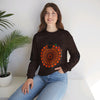 Unisex Heavy Blend™ Crewneck Sweatshirt with Adorable Halloween Ghost Design, Perfect for Spooky Season Celebrations