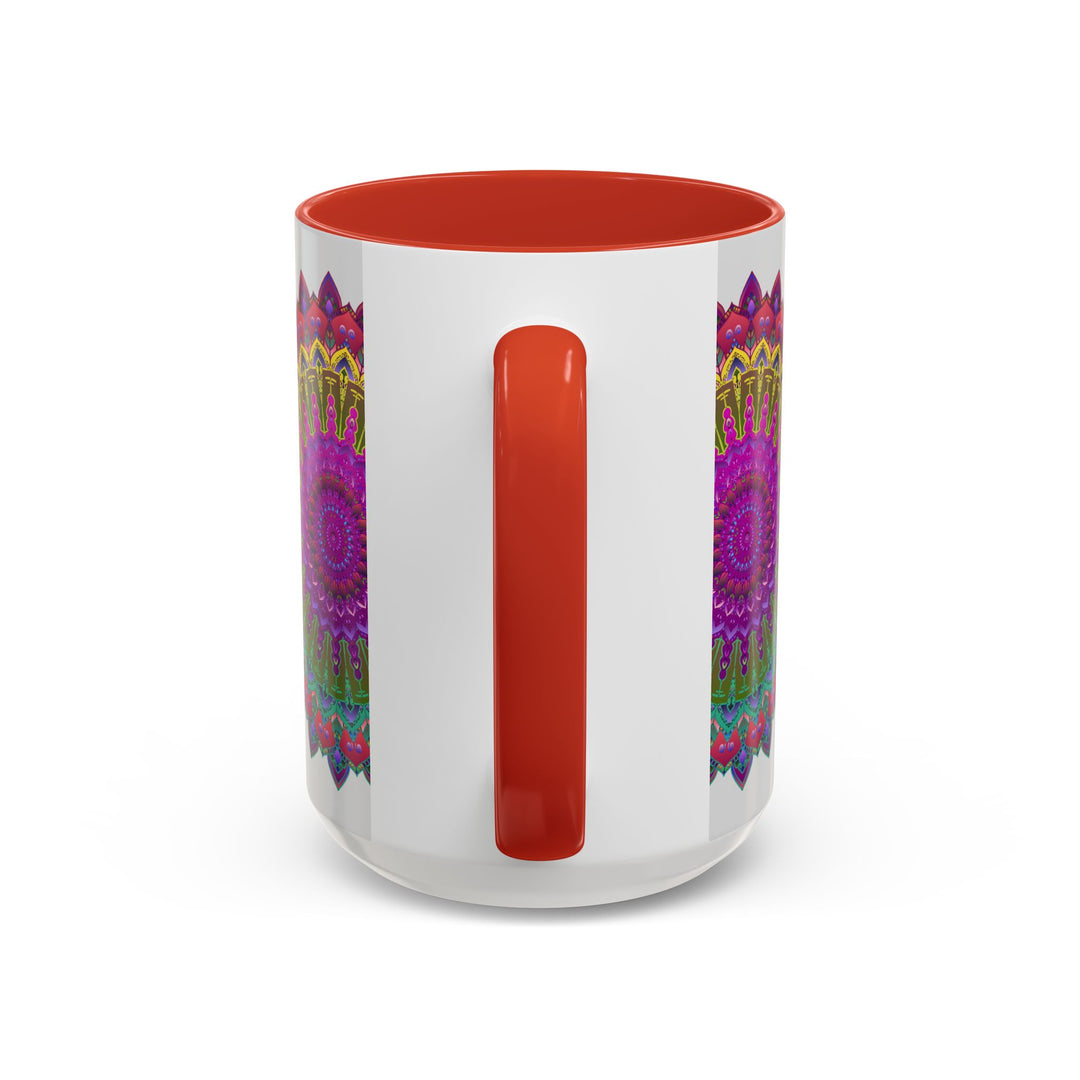 Vibrant Mandala Art Mug Featuring Unique and Eye-Catching Pattern