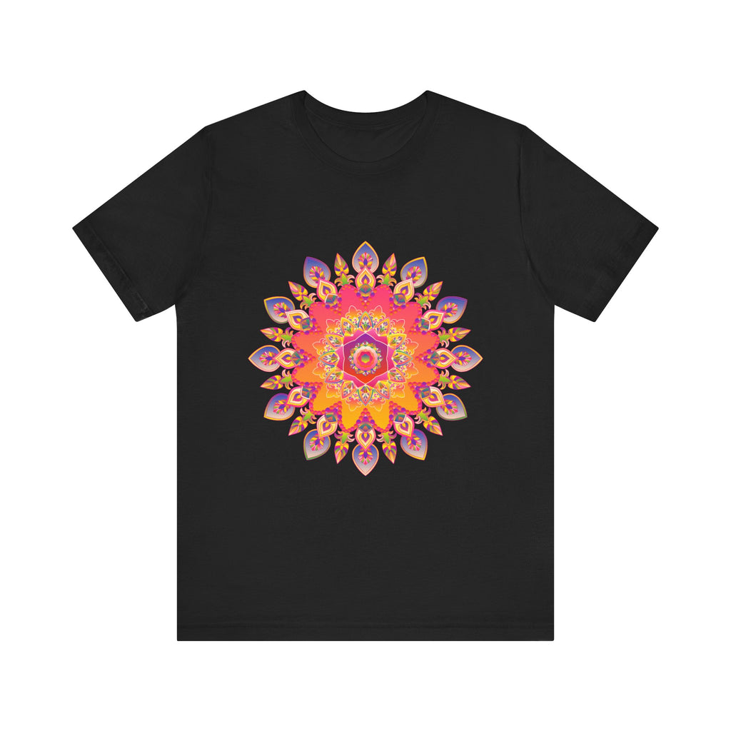 Vibrant Mandala T-Shirt - Colorful Spiritual Design alt text 6