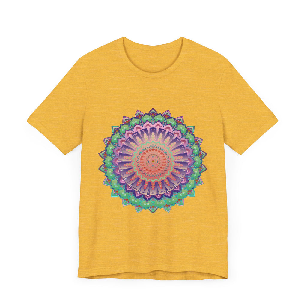 Vibrant Mandala Tee featuring a colorful and psychedelic design perfect for free spirits and lovers of bold fashion statements