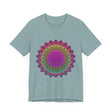 Vibrant Mandala Tee featuring colorful spiritual art and intricate design