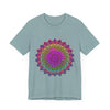 Vibrant Mandala Tee featuring colorful spiritual art and intricate design