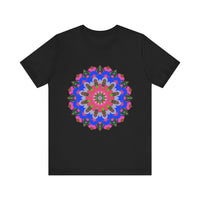 Colorful Mandala Geometric T-Shirt with intricate and vibrant design for men and women