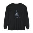 Black Cat Watercolor Long Sleeve T-Shirt featuring a stunning watercolor design of a black cat on a comfortable long sleeve shirt