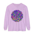 Colorful and intricate mandala design long sleeve t-shirt for vibrant style