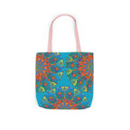 Canvas Tote Bag in Bright Tropical Colors for Summer Fun
